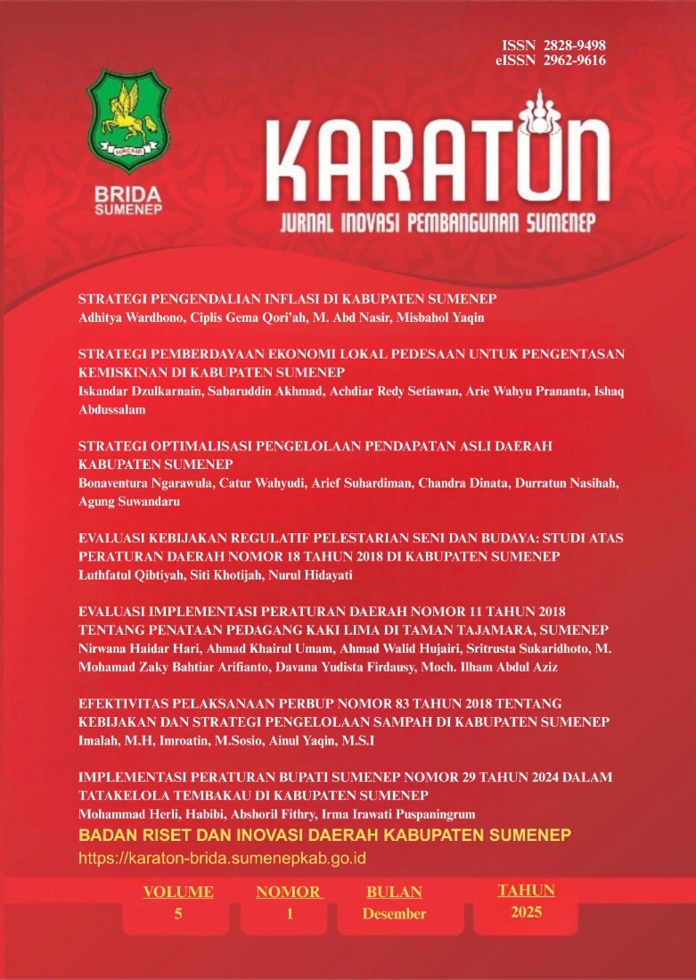 					Lihat Vol 5 No 1 (2025): Karaton: Jurnal Riset dan Inovasi Sumenep
				